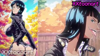 來自One Piece 的 Nico Robin, 古銅色的皮膚令人性慾爆滿 hentai