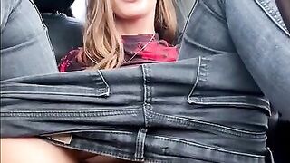 Pulled Over Cause I Really Had To Cum - Risky Masturbation - Sweet Bunny