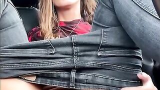 Pulled Over Cause I Really Had To Cum - Risky Masturbation - Sweet Bunny