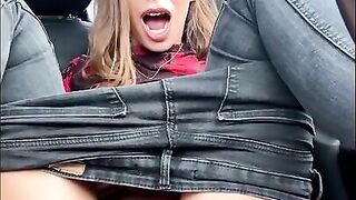 Pulled Over Cause I Really Had To Cum - Risky Masturbation - Sweet Bunny