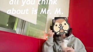カラオケで生クリームフェラしちゃうRiz