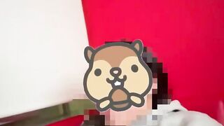 カラオケで生クリームフェラしちゃうRiz