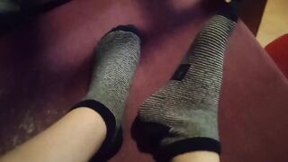 Beautiful White Legs From Which I Take off My Socks