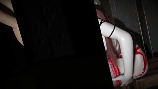 3D Horny Slut Slave Teasing Her Big Dick Master to Fuck Her Pussy