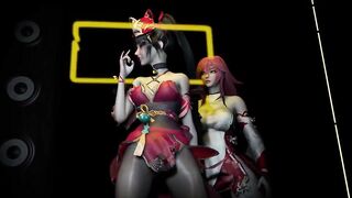 3D Horny Slut Cosplay Whore Have Footjob Sex