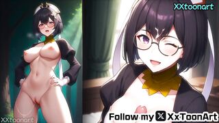 Maid from Solo Leveling Hentai - Bora Lee is Playing her Super big Tits to make you cum