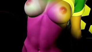 Brazilian Miku Riding With Her Perky Tits Out (Clip 4)