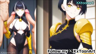 Seo Jiwoo From Solo leveling Hentai Part B - Golden armor IS Sexy