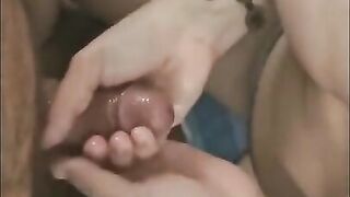 BBW Giving Handjob to Pizza Guy