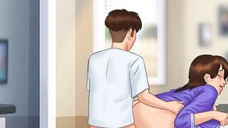 Summertime Saga - Part 31 - Step Mom Debbie Kitchen Doggystyle By LoveSkySanX