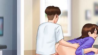 Summertime Saga - Part 31 - Step Mom Debbie Kitchen Doggystyle By LoveSkySanX