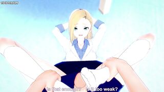 POV Hentai Footjob from Ryuko Tsuchikawa from Boku No Hero Academia