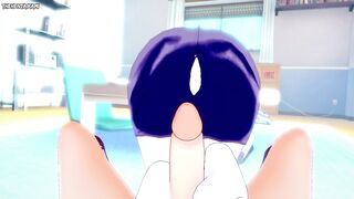POV Hentai Footjob from Ryuko Tsuchikawa from Boku No Hero Academia