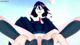 POV Hentai Footjob from Nemuri Kayama from Boku No Hero Academia
