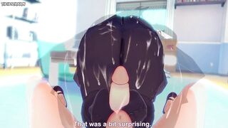 POV Hentai Footjob from Nana Shimura from Boku No Hero Academia
