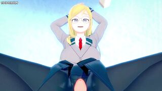POV Hentai Footjob from Melissa Shield from Boku No Hero Academia