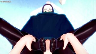 POV Hentai Footjob from Makoto Tsukauchi from Boku No Hero Academia