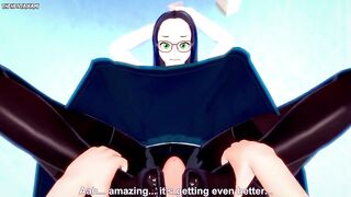 POV Hentai Footjob from Makoto Tsukauchi from Boku No Hero Academia
