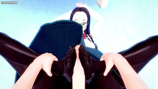 POV Hentai Footjob from Makoto Tsukauchi from Boku No Hero Academia