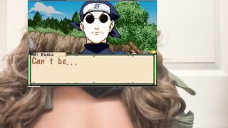 Gamer Ebony Plays With Tits Out