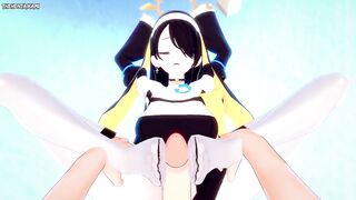 POV Hentai Footjob from Hinata Wakaba from Blue Archive