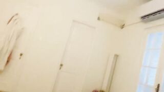 Daddy made me do it, mommy. Daddy asked me to wear a mask and fuck myself on mommy’s bed.