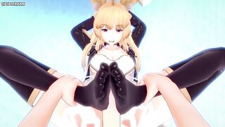 POV Hentai Footjob from Yuisis from Granblue Fantasy