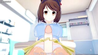 POV Hentai Footjob from Yaia from Granblue Fantasy