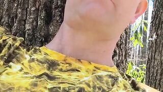 Whore Thought She Was Alone in the Woods She Sucks This Strangers Big Fat Bone Oops What's That on Her Ass?