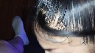 Native licking my pussy then we suck his dick together