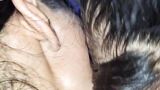 Native licking my pussy then we suck his dick together