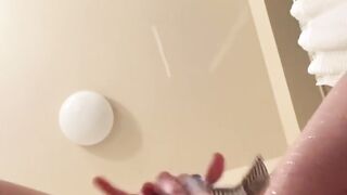 Making puddles on my bathroom floor
