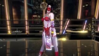 3D sexy cosplay slut stripper naked her big boobs dance for you