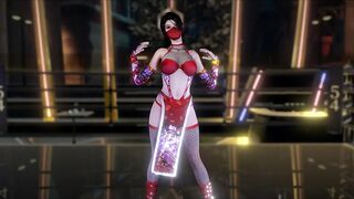 3D sexy cosplay slut stripper naked her big boobs dance for you