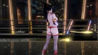 3D sexy cosplay slut stripper naked her big boobs dance for you
