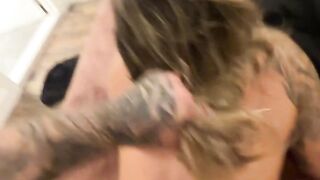 Tight blonde gets creampied