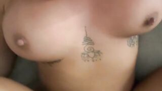 Tight blonde gets creampied