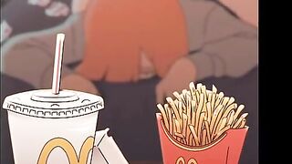 MC DONALDS GIRL BIG ASS FUCKED IN THE HOUSE | HENTAI ANIMATION 60FPS