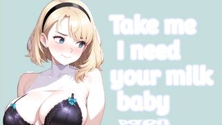 Take me I need your milk, baby