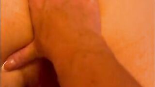 POV - Dominant Femdom wife Mistress X takes her slave husbands pegging virginity