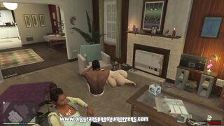 GTA 5 Hentai: Franklin Fucked His Step-Sister and She Sucked His Cum Dry Erotic Scene