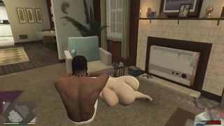 GTA 5 Hentai: Franklin Fucked His Step-Sister and She Sucked His Cum Dry Erotic Scene