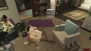 GTA 5 Hentai: Franklin Fucked His Step-Sister and She Sucked His Cum Dry Erotic Scene