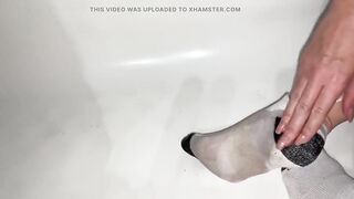 Foot Oil Massage in Ankle Socks