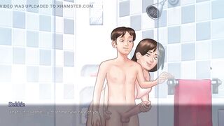 step sister and anon make hot seen in summertime saga part 5