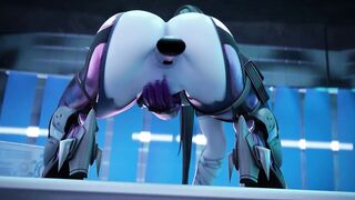 Gothic Dva gets anal Creampie Compilation