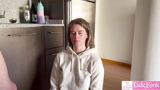 Blue eyed hottest blonde stunning beauty blowjob and facial