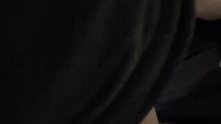 Gave on the mouth of a busty bitch, deep sucking