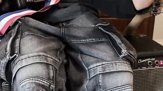 Horny emo boy cant stop touching his hard stick sloppy style