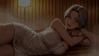 Sexy Sauna MILF and GILF Cartoon Porn